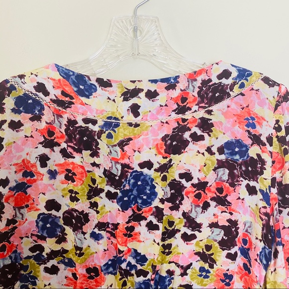 Anthropologie Maeve Pansy Field Peasant Boho Top - Picture 11 of 13